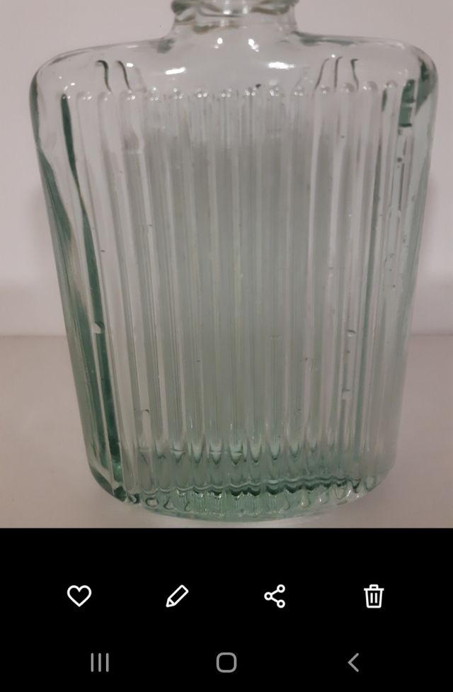 PETACA CRISTAL 200 ml CON FUNDA DE PIEL..