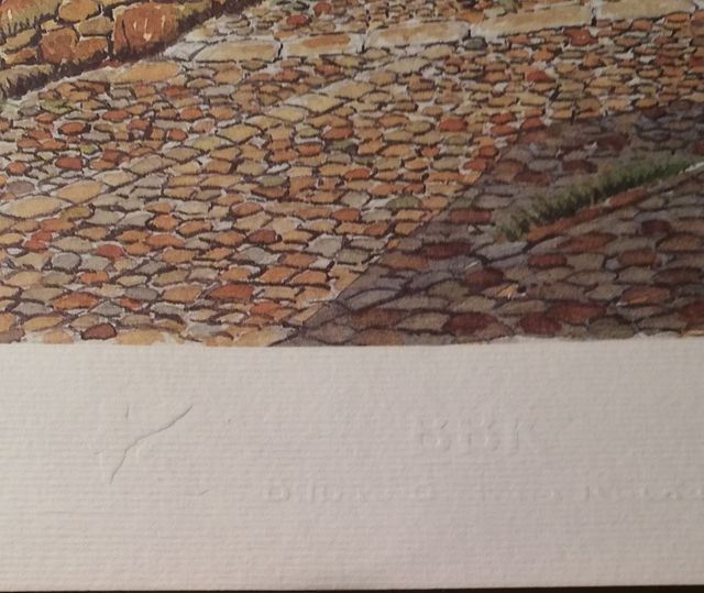 Lamina enmarcada  Puente e Iglesia San Antón 1820