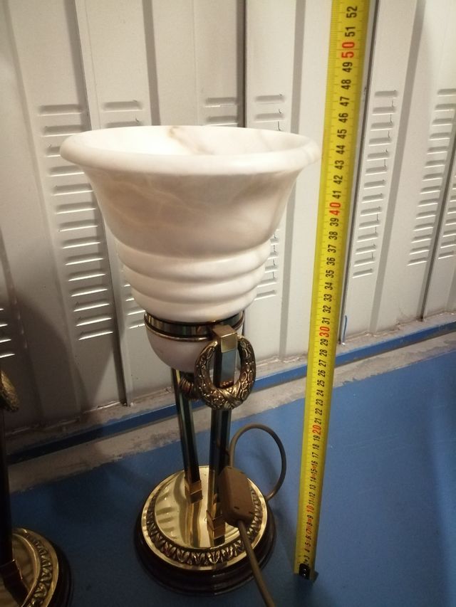 2 lámparas de ceramica