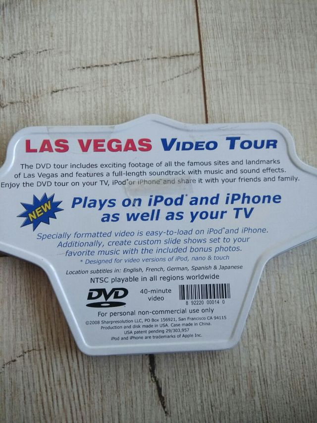 DVD Welcome to fabulous Las Vegas video tour