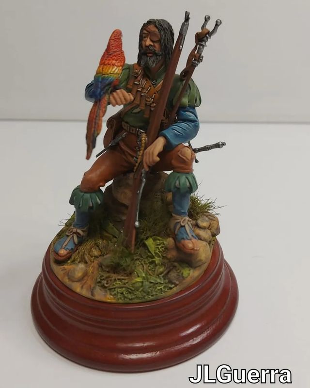 FIGURA DE 90 MM DE UN PIRATA - BUCANERO