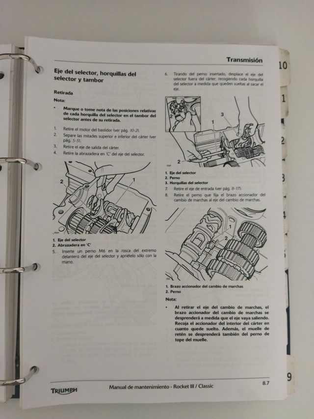 Manuales de taller Triumph