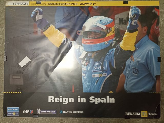 PÓSTER AUTÓGRAFO F. ALONSO
