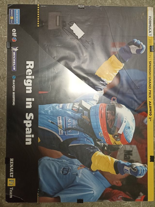 PÓSTER AUTÓGRAFO F. ALONSO