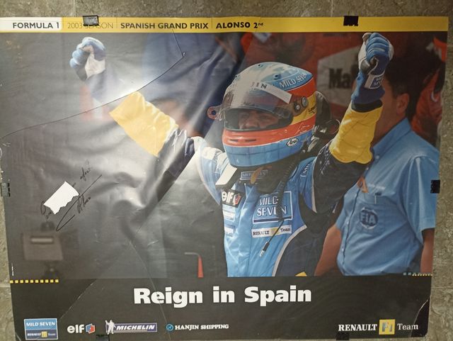 PÓSTER AUTÓGRAFO F. ALONSO