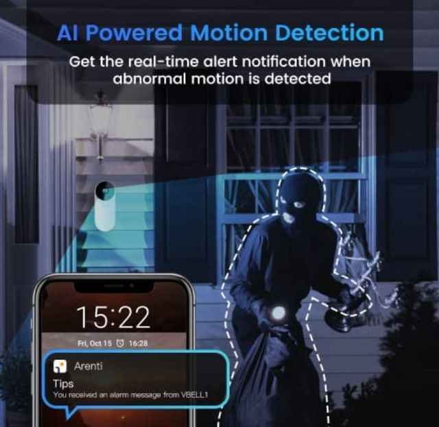 Timbre con Camara WLAN Laxihub 1080P HD