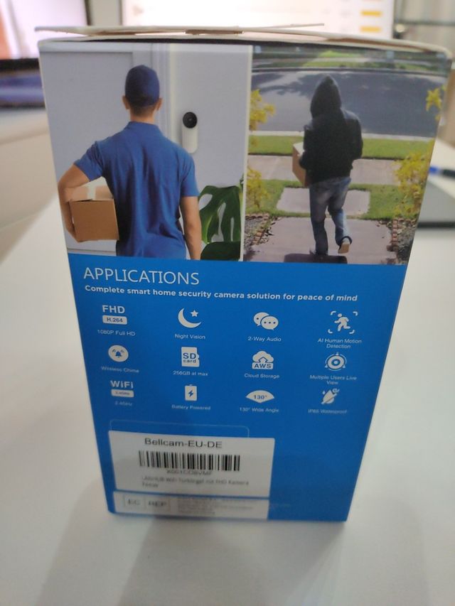 Timbre con Camara WLAN Laxihub 1080P HD