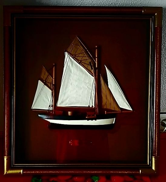 Cuadro Antiguo Barco Velero