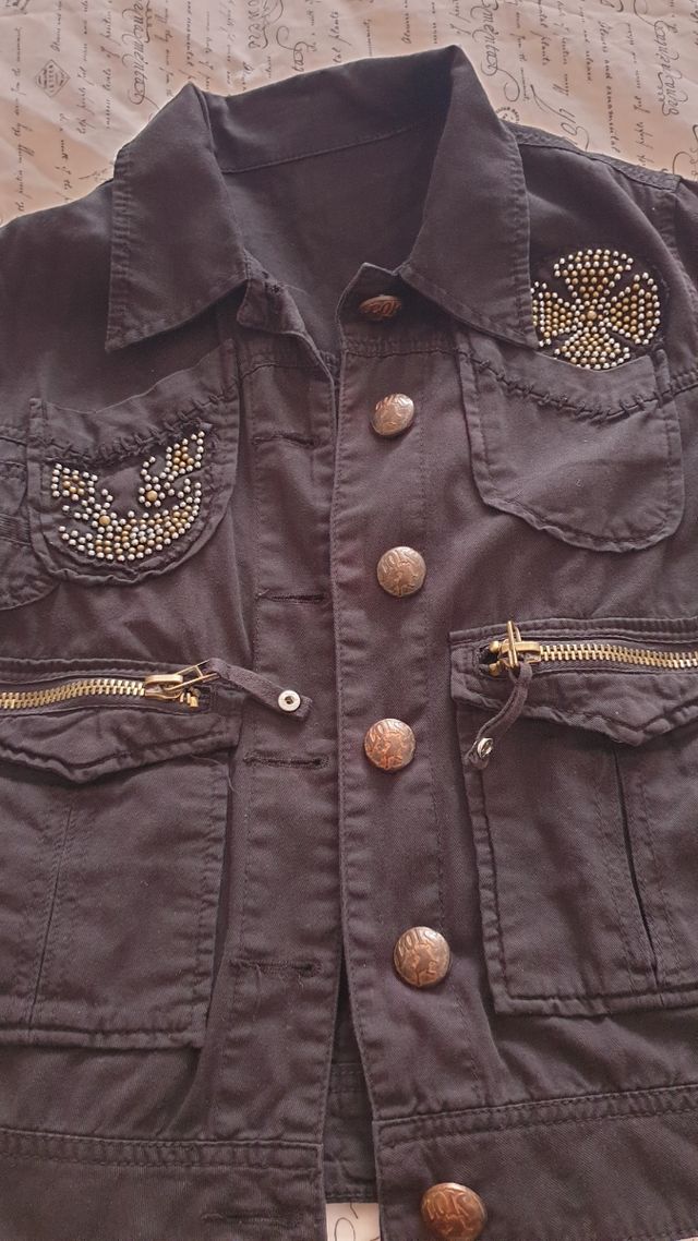 Chaqueta vaquera Lois negra.