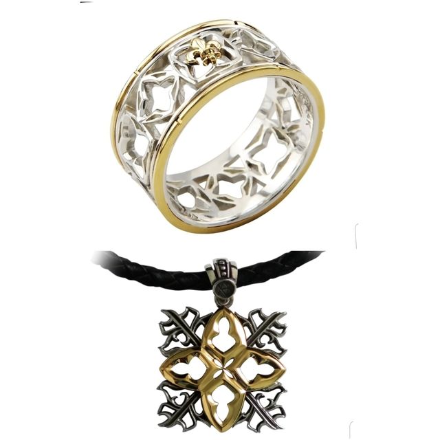 Anillo unisex plata oro nuevo a estrenar 