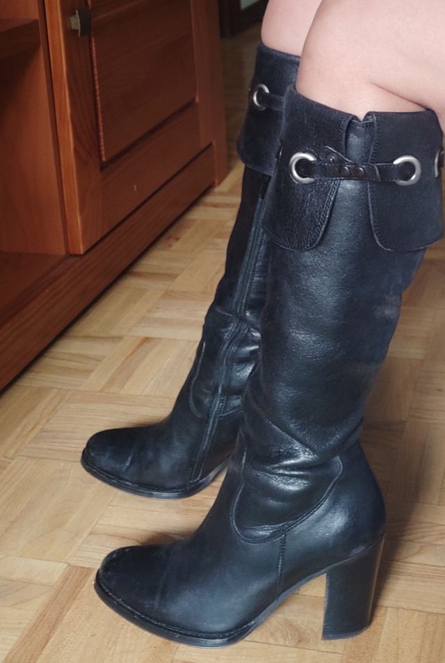 Botas piel negras 36