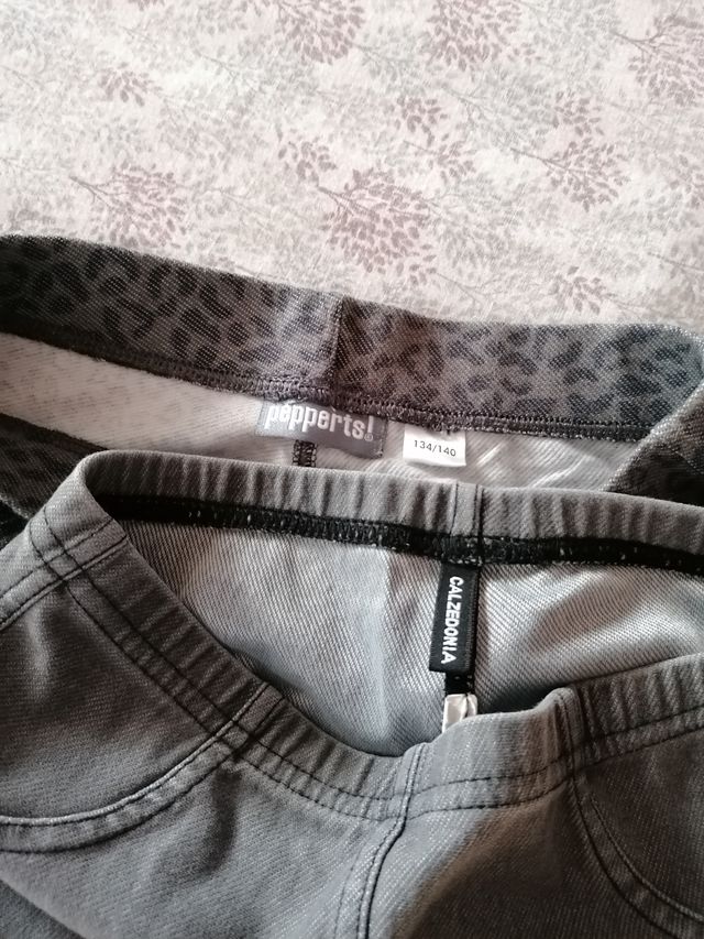 2 Uds pantalón malla o leggings 8 años