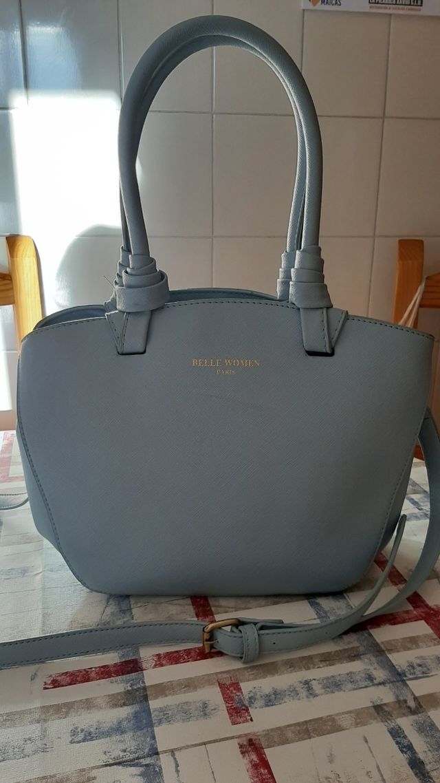 Bolso azul, casi nuevo muy capaz