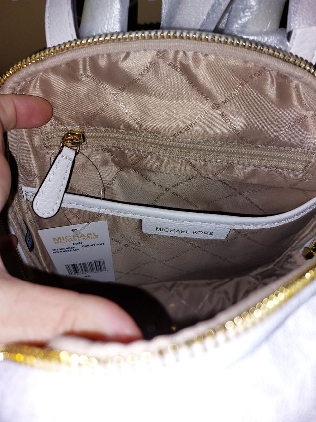 mochila Michael kors blanca