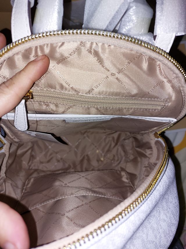 mochila Michael kors blanca