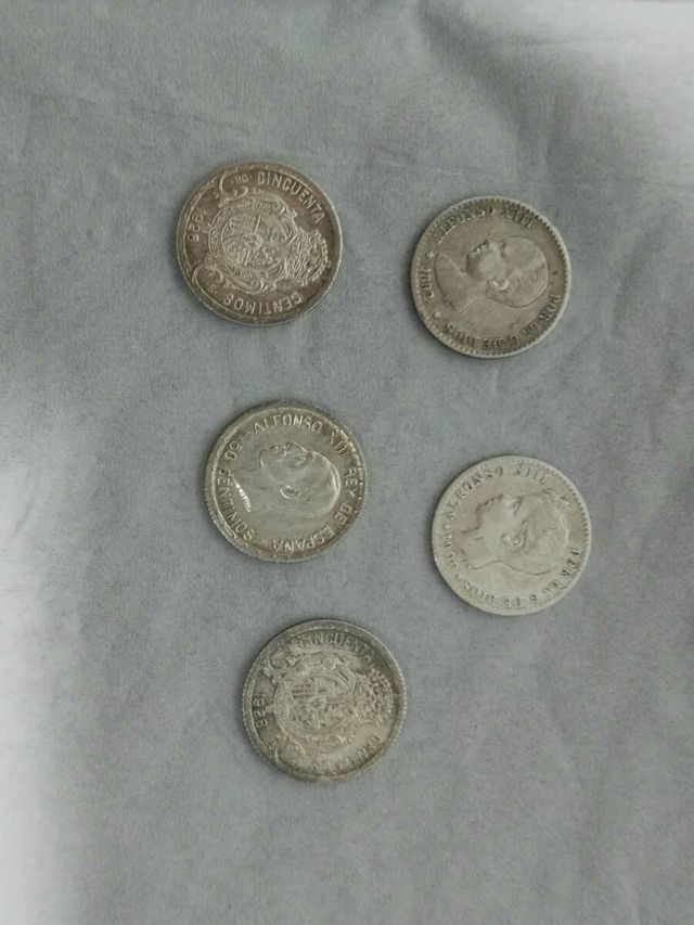 monedas de plata de Alfonso XIII