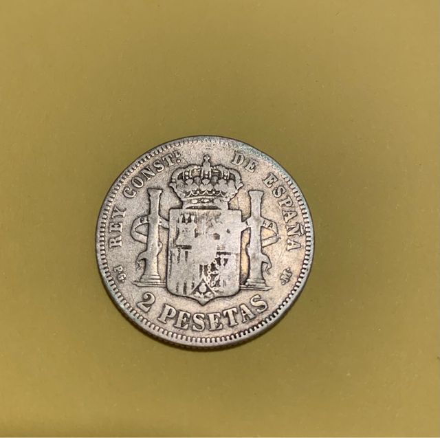 2 pesetas de Alfonso XIII 1892