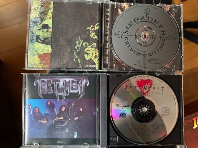 Lote 2 cds Megadeth Testament