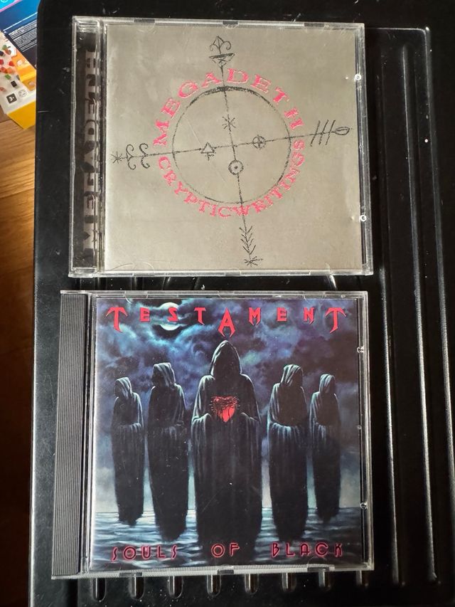 Lote 2 cds Megadeth Testament