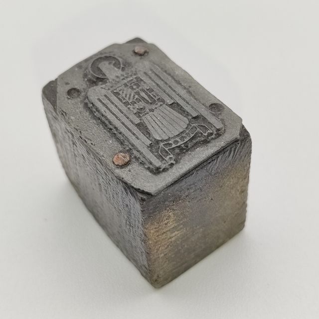 TIMBRO - SCUDO TAMPONE AQUILA DI SAN JUAN