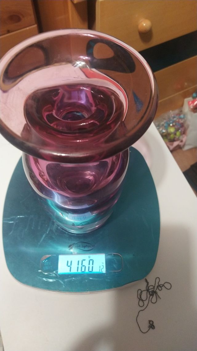 jarron de cristal Murano con uranio