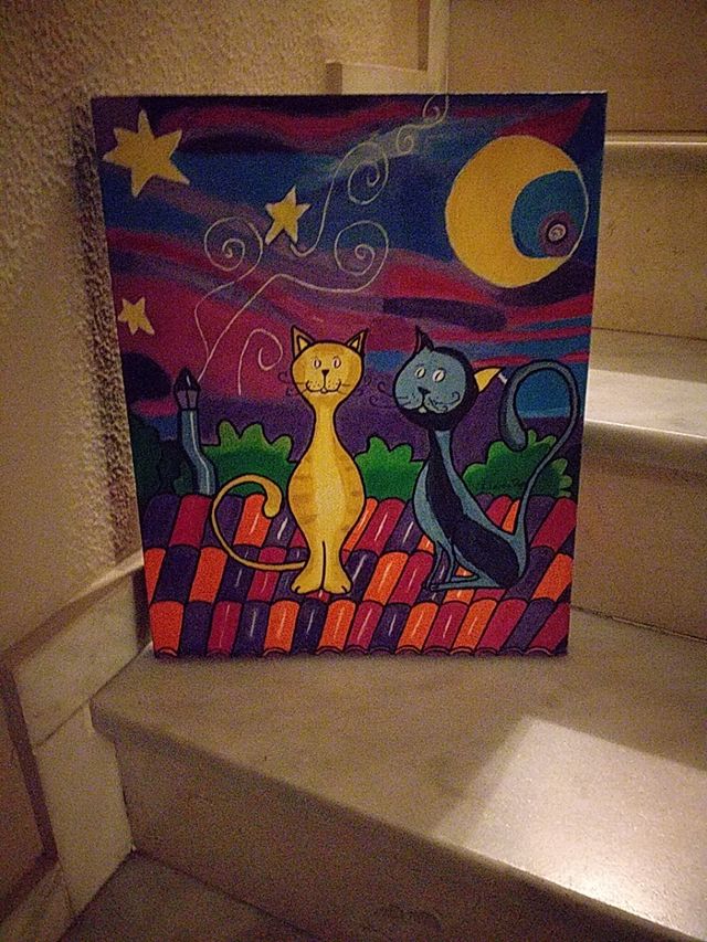 Coleccionismo.Cuadro original.