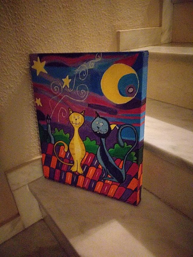 Coleccionismo.Cuadro original.