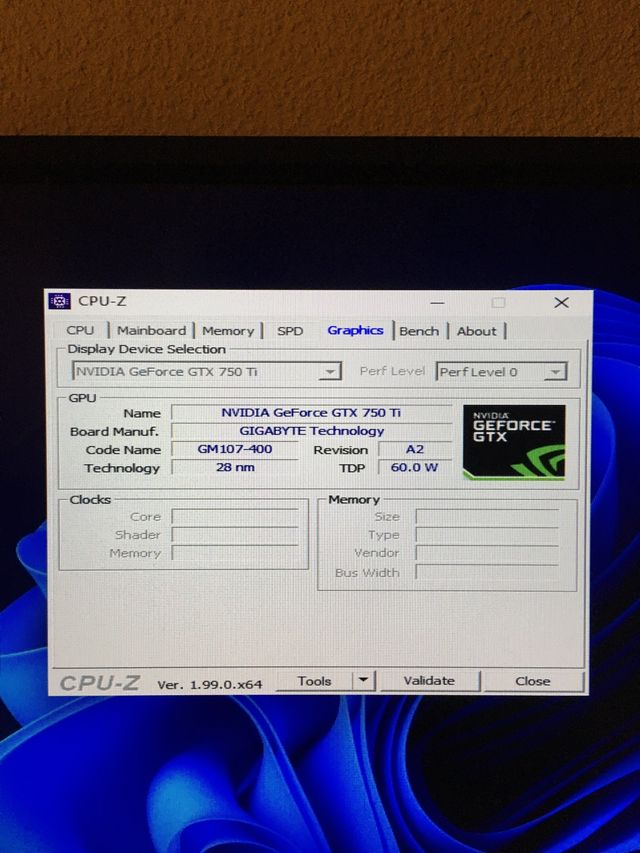 Gráfica GTX 750 ti 2gb