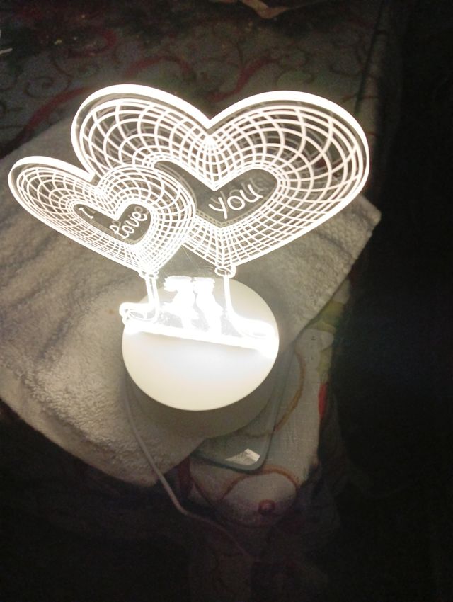 lámpara decorativa San valentin