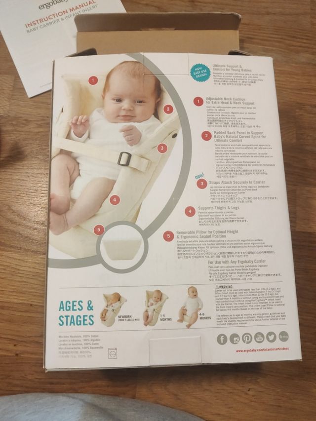 Soporte para recién nacido mochila portabebe