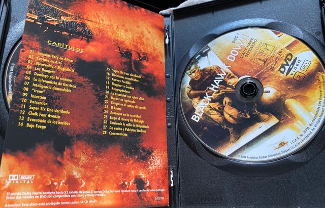 Dvd de Black Hawk Derribado