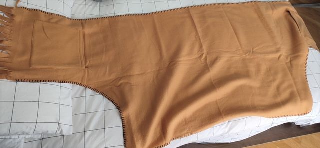 sciarpa scialle in pile