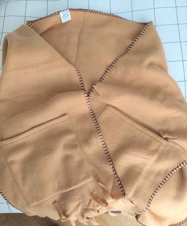 sciarpa scialle in pile