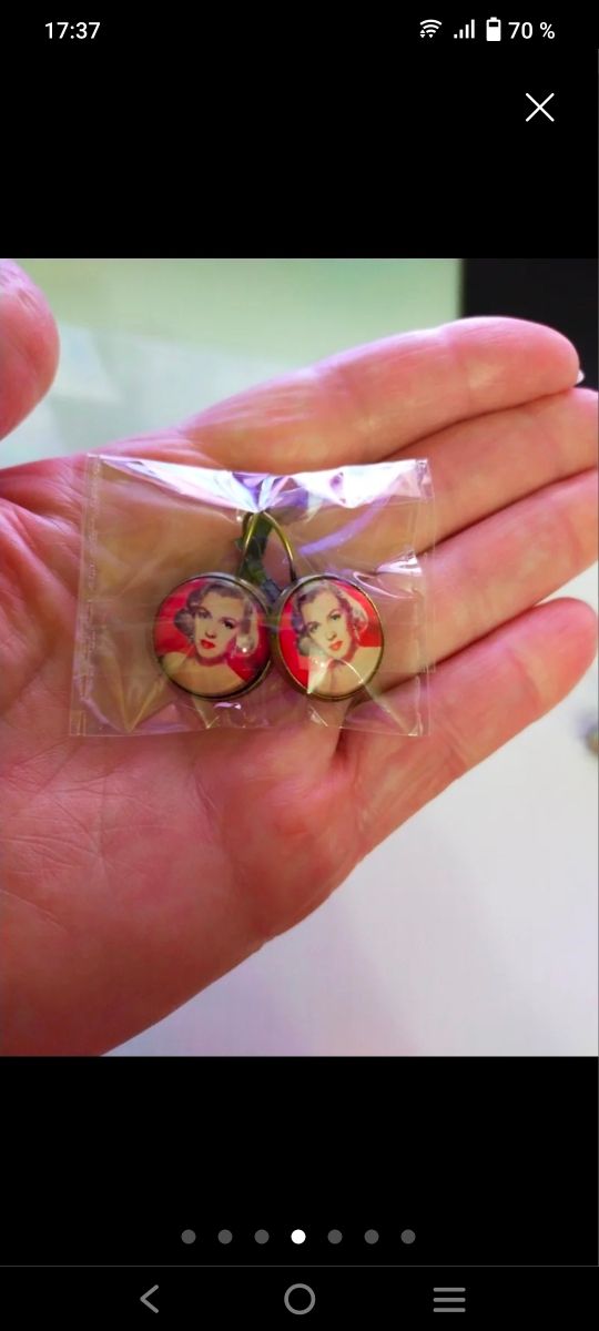 Pendientes Marilyn Monroe