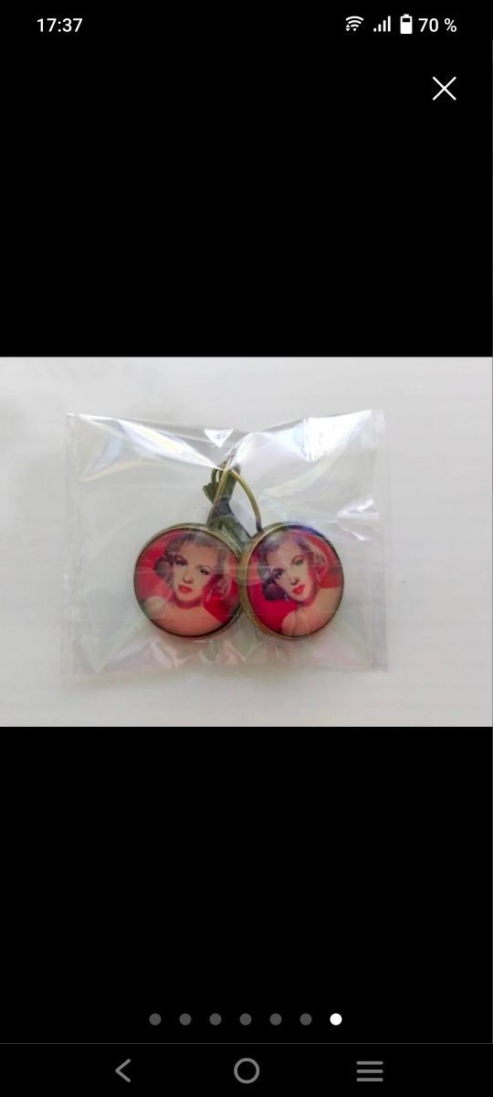 Pendientes Marilyn Monroe