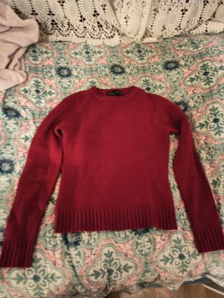 Jersey corto de lana rojo Zara de segunda mano – it.closet