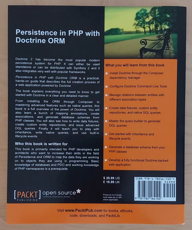 Persistence in PHP with Doctrine ORM By Kévin Dung