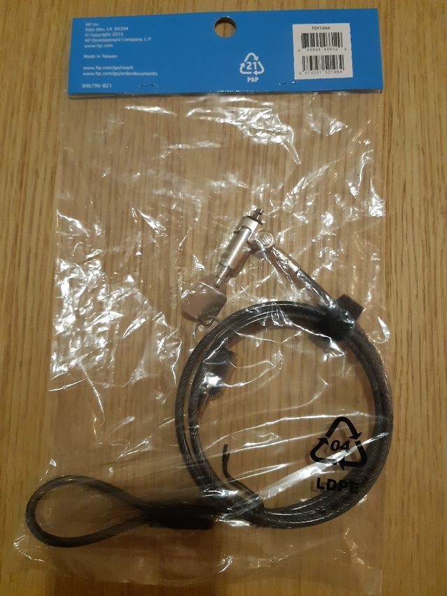 Candado antirobo. Bloqueo de cable de 10mm