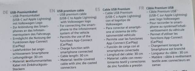 cable Usb C, para APPLE, App Conect , carplay