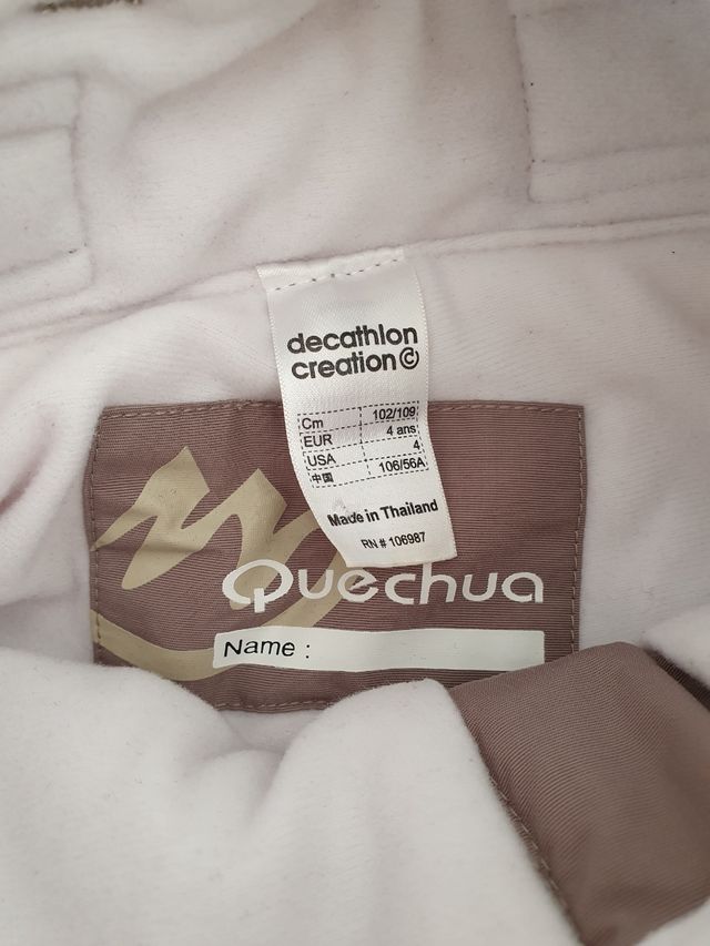 Pantaloni Snow/sky per bambini e 4 anni