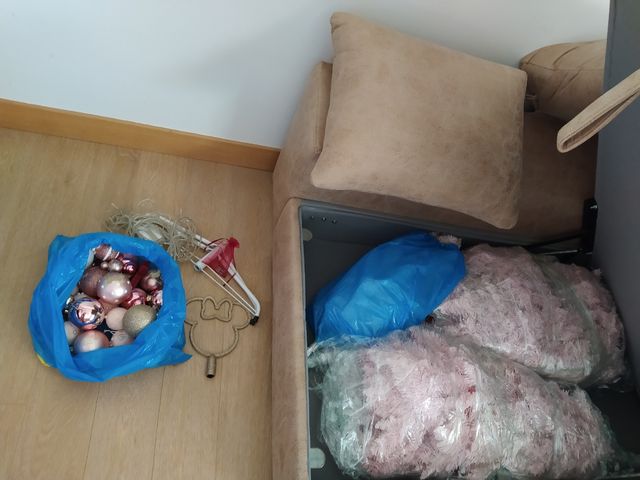 Arbol rosa de navidad Disney