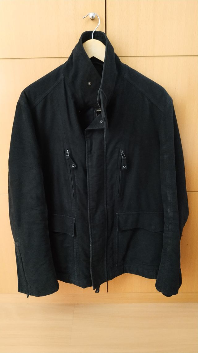 CHAQUETON AZUL MARINO ZARA