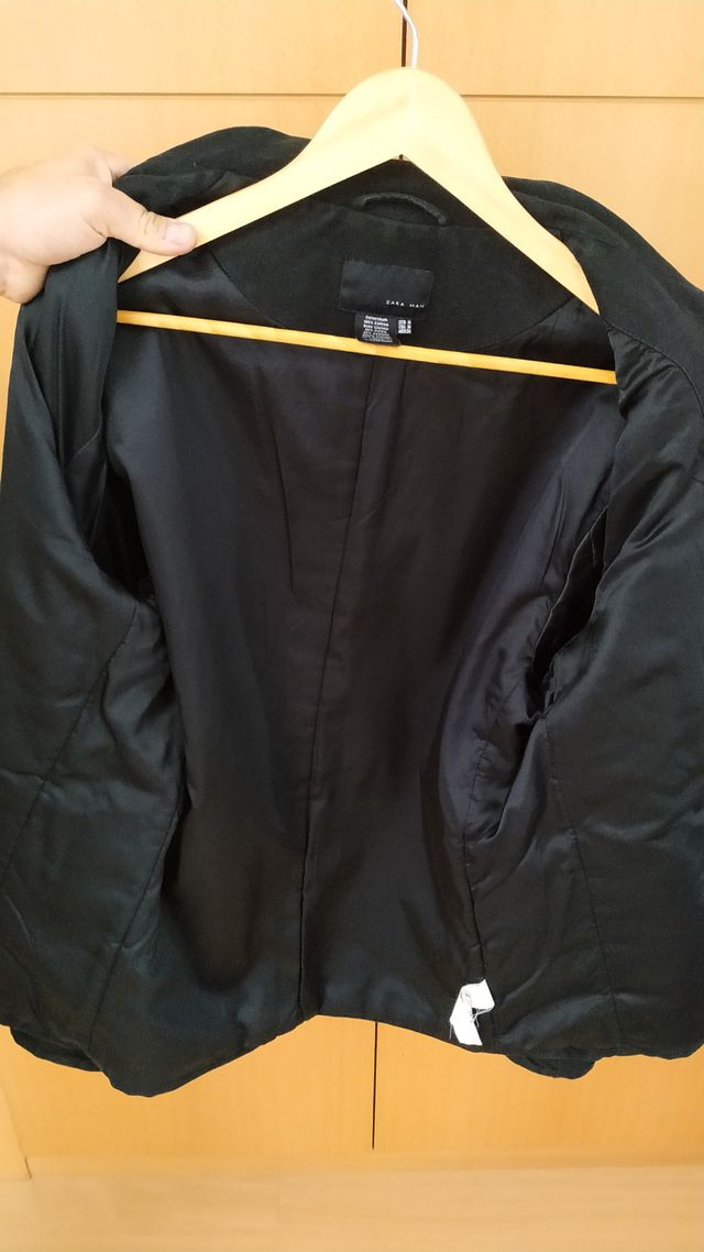 CHAQUETON AZUL MARINO ZARA