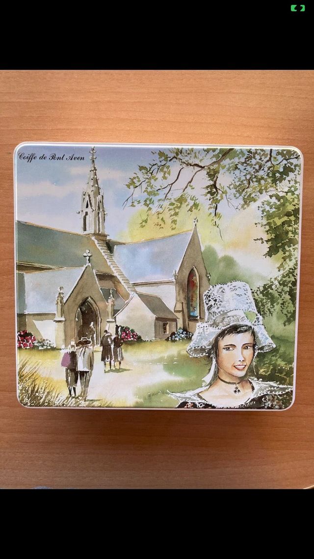 ANTIGUA CAJA METÁLICA DE GALLETAS VINTAGE