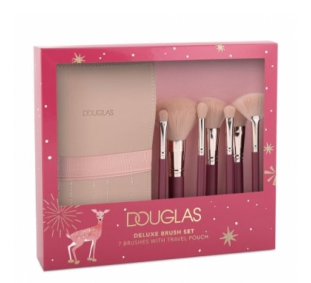 Estuche de brochas de maquillaje.