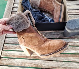 Botines de piel y pelo Alpe. Talla 41. de segunda mano por 45 EUR en  Saladar en WALLAPOP