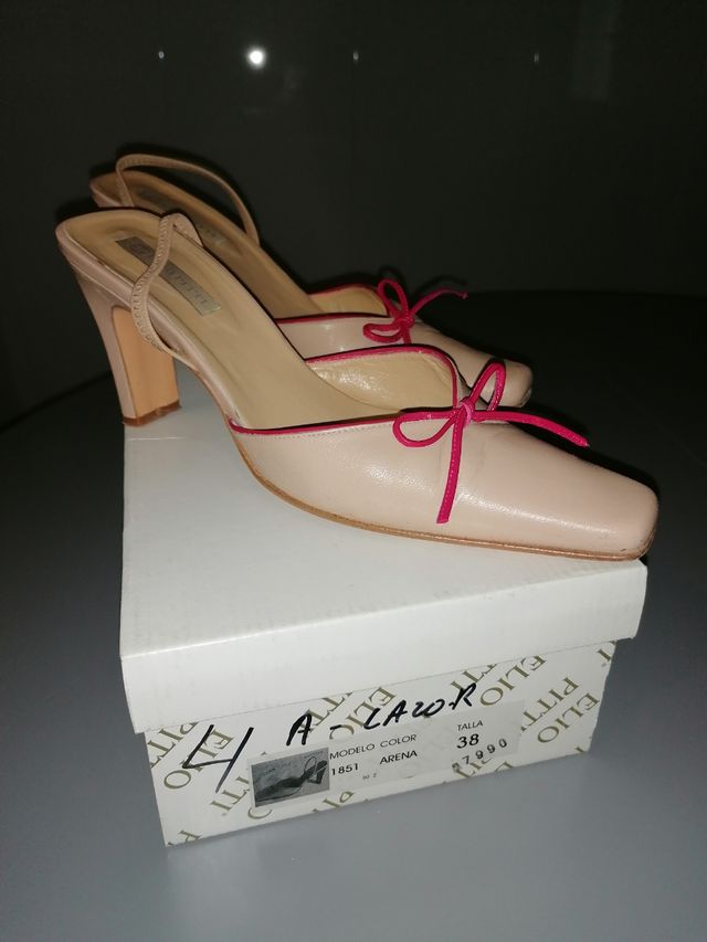 Zapato piel señora destalonado