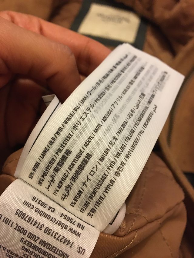 Abrigo chaqueta Abercrombie & Fitch talla M