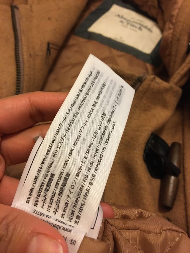 Abrigo chaqueta Abercrombie & Fitch talla M