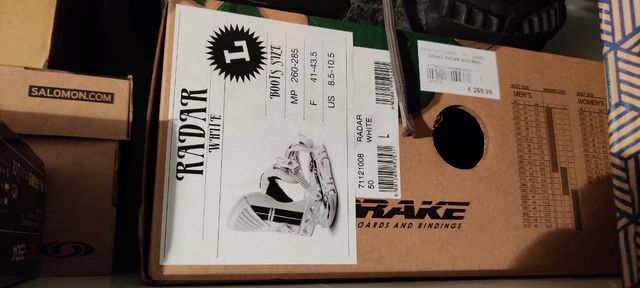 Fijaciones Snowboard Drake Radar talla L